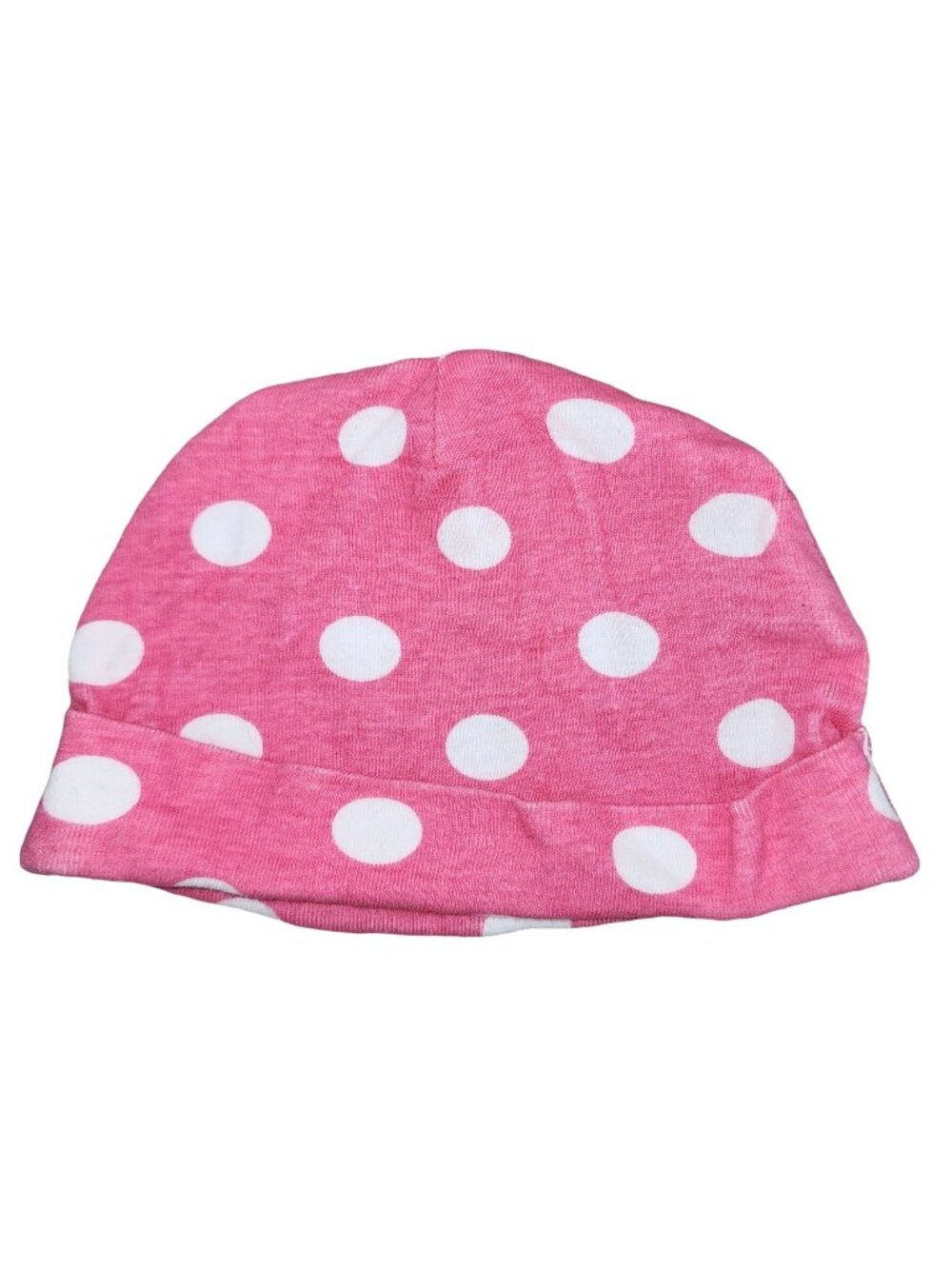 Baby Girls Always Baby Pink w/White Polka Dots 0-6 Months Hat 100% Cotton